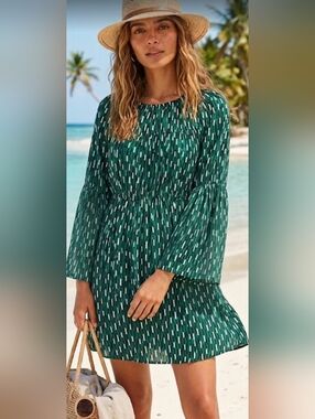 Maje Revalou Silk Blend Geometric Mini Dress Sz. 2 (M)